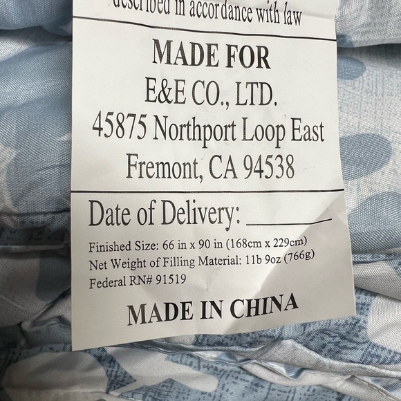 Twin comforter aria floral print reversible - Picture 9 of 13